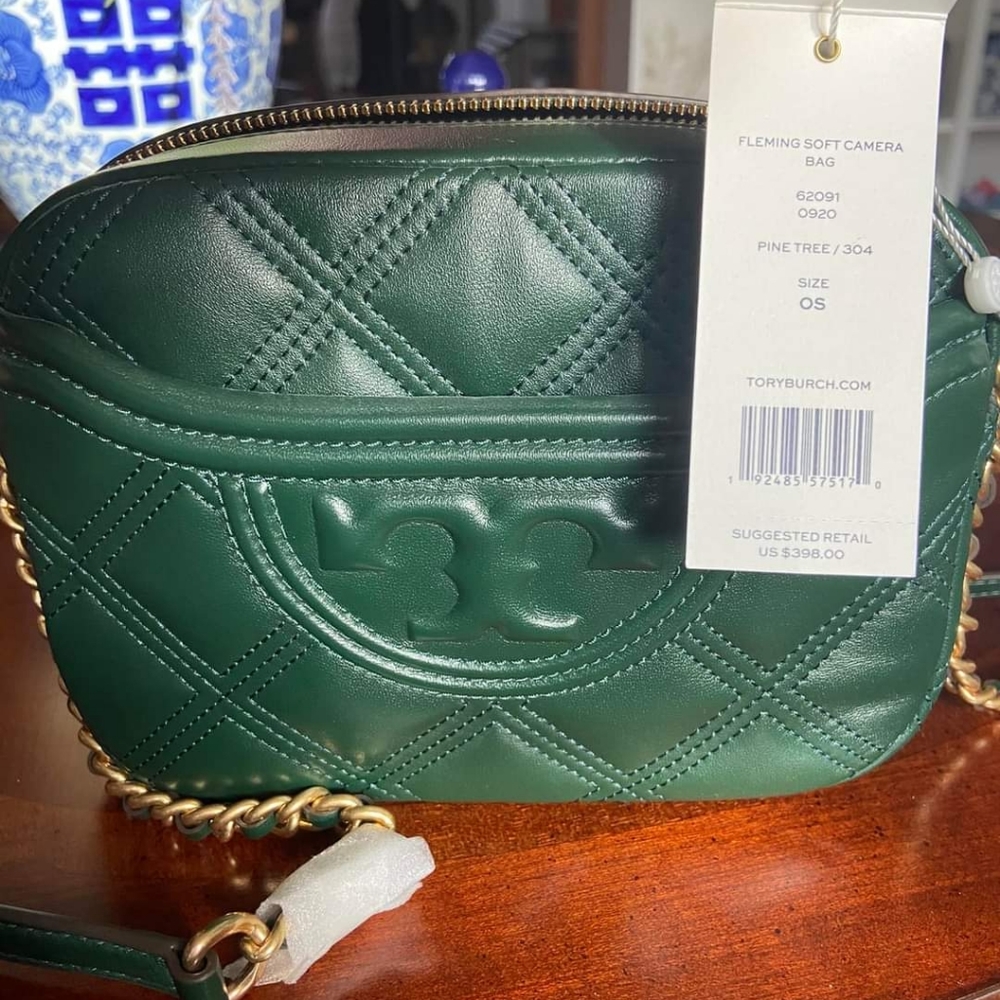 Tory Burch Fleming Soft Camera Bag Purse